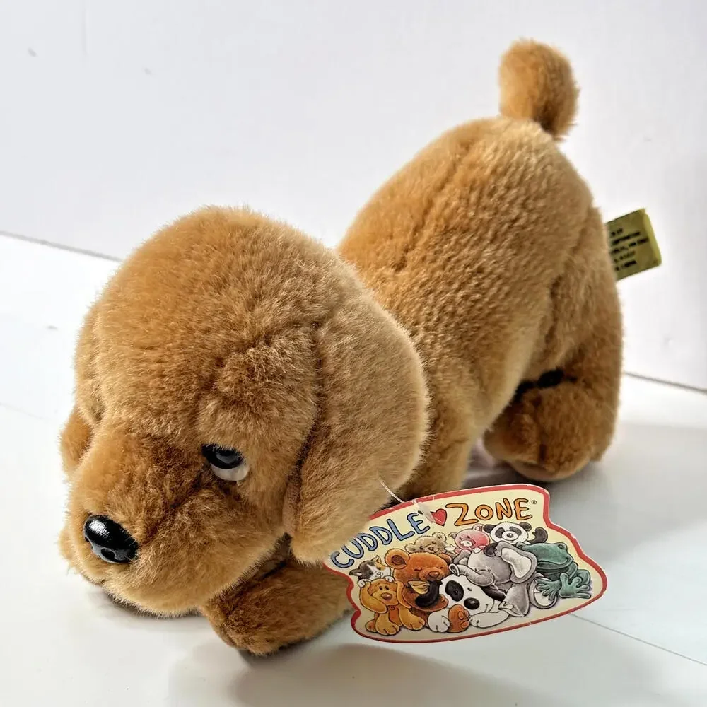 VTG 2005 Target Cuddle Zone Golden Retriever Dog Plush‎ Realistic Puppy w Tag